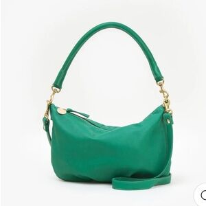 Clare V. Petit Moyen in a Kelly green